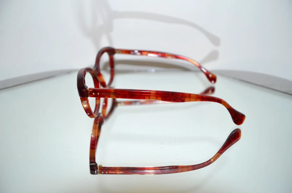 $300 Miu Miu Gafas Dorado/Rojo Cereza Marco Carey VMU07L 51-18 140 Foto 3 de 4