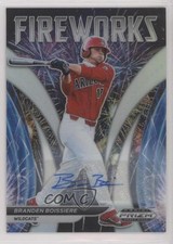 2021 Panini Prizm Draft Picks Fireworks Silver Branden Boissiere #F-BB Auto 1i7n