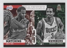 2012-13 Panini Matching Numbers Chris Paul Brandon Jennings #21 0l2