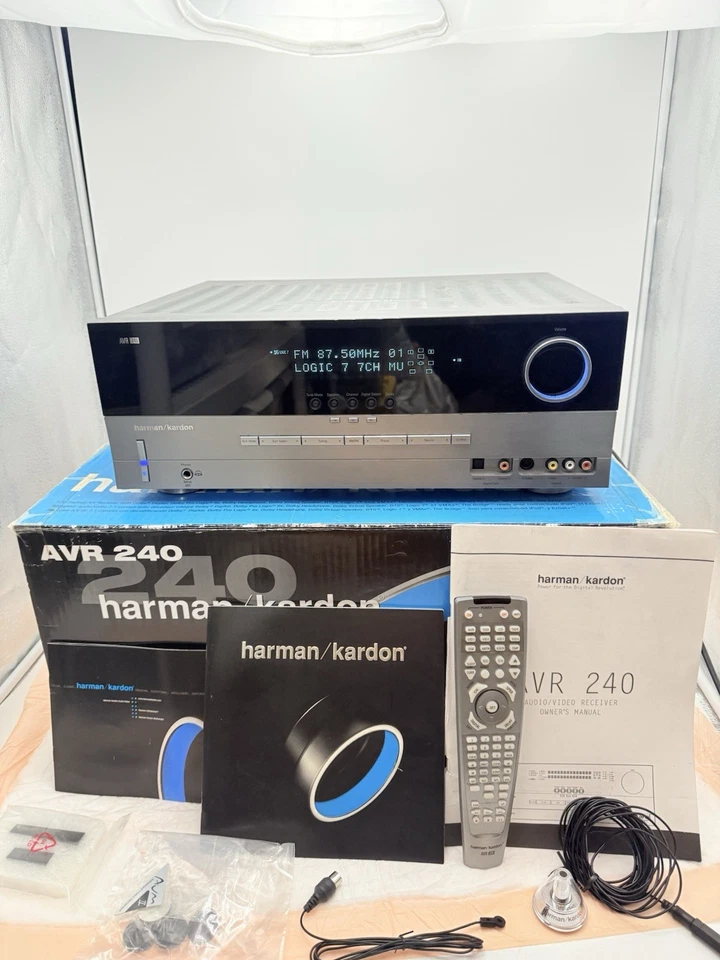 Harman Kardon AVR 240 7.1 Channel 50 WPC Stereo Receiver Perfect Working Cond. - Image 2 of 4