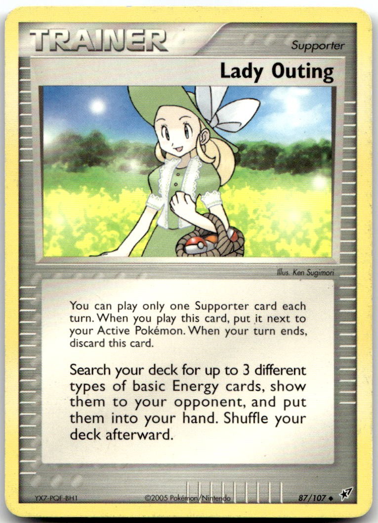 Lady Outing 87/107 Uncommon Deoxys Pokemon Moderately Played