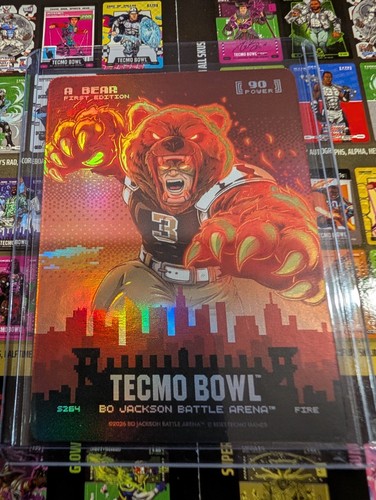 Bobby Hebert `A Bear` 2026 Bo Jackson Battle Arena Tecmo Skyline Fire S264