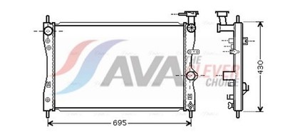 AVA Clever Choice Motorkühler Wasserkühler ** CLEVER FIT ** MTA2172 für SMART 6