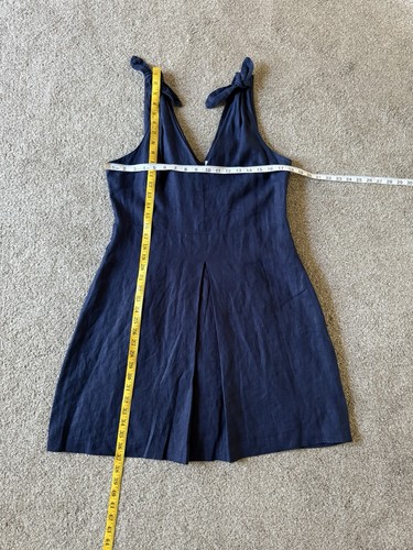 GAP dress size 12 Summer tie-shoulder sleeveless navy sundress - Picture 5 of 12