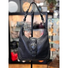 COACH Vintage Y2K Hamptons Soho Hobo Leather Buckle Shoulder Handbag Bag