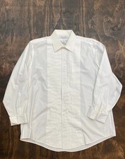 Brooks Brothers Mens White Tuxedo Dress Shirt 17.5/33