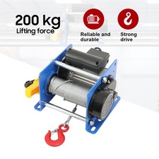 Elektrozug Drahtseil 200kg Micro Elektrische Seilwinde 30m Hub Elektro Kettenzug