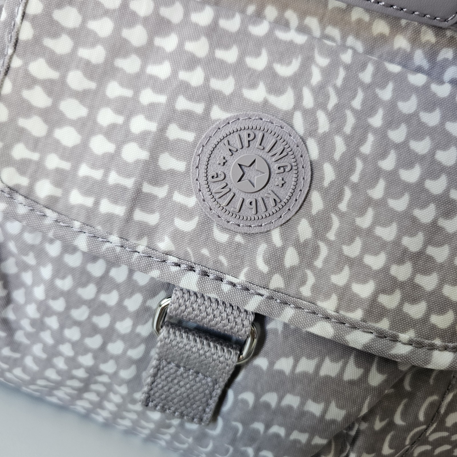 Kipling Fairfax If Large Bag Monkey Grey Cuckoo Greige - New With Tags image 2