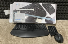 V7 Wireless Ergonomic Keyboard and Mouse Combo CKW400US                        NEW 