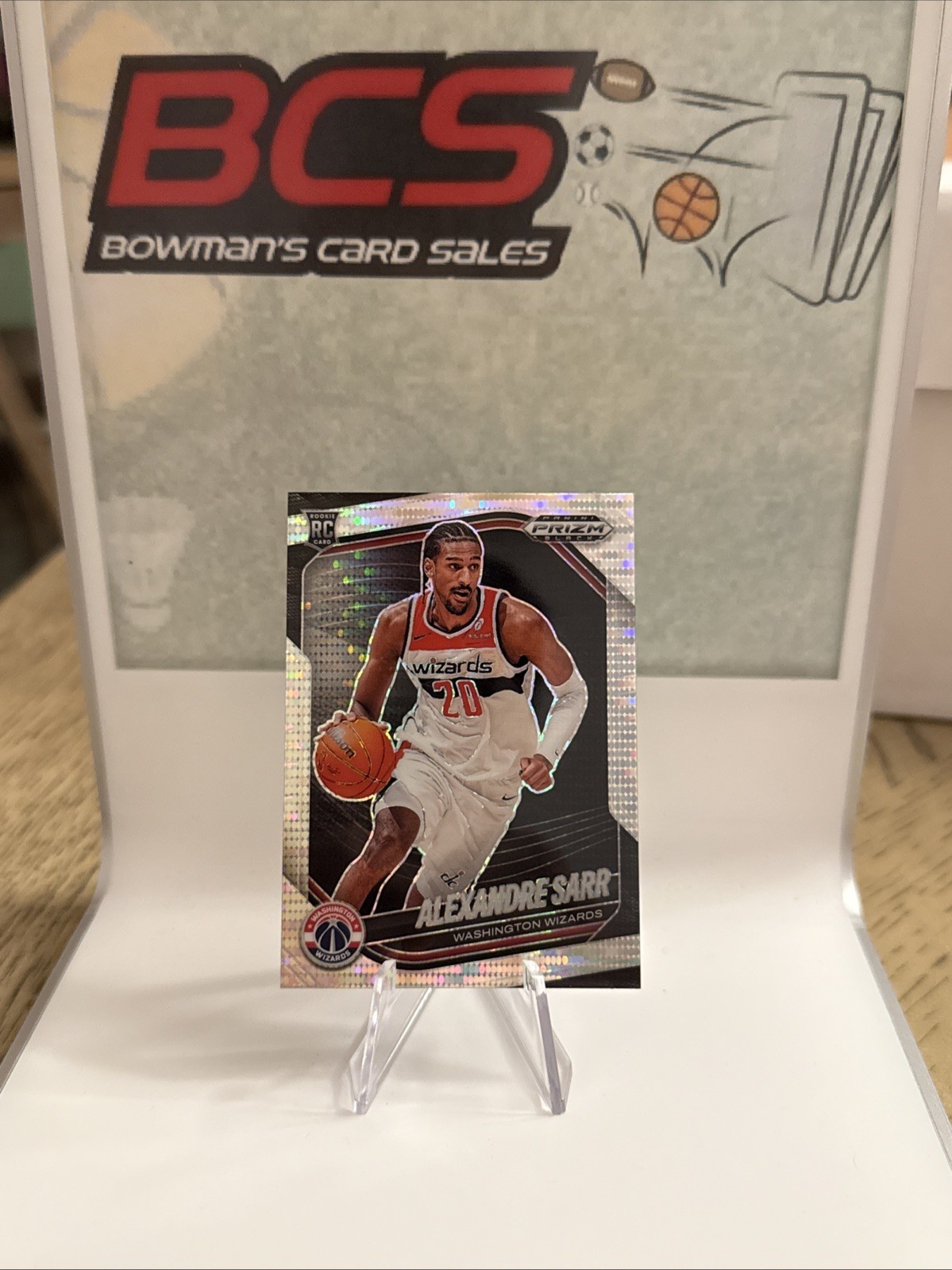 ALEXANDRE SARR 2024-25 PANINI PRIZM BLACK ROOKIE PULSAR WIZARDS #46 📈🔥