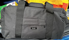 Rock Black Soft Lightweight Solid Modern Unisex Holdall Duffle Bag