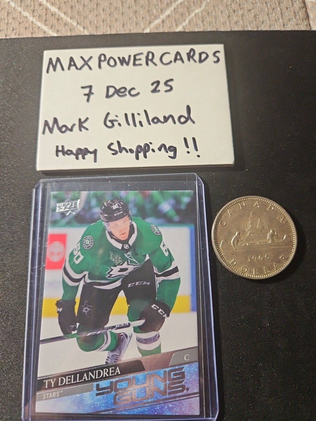 2020-21  UPPER DECK TY DELLANDREA YOUNG GUNS #213