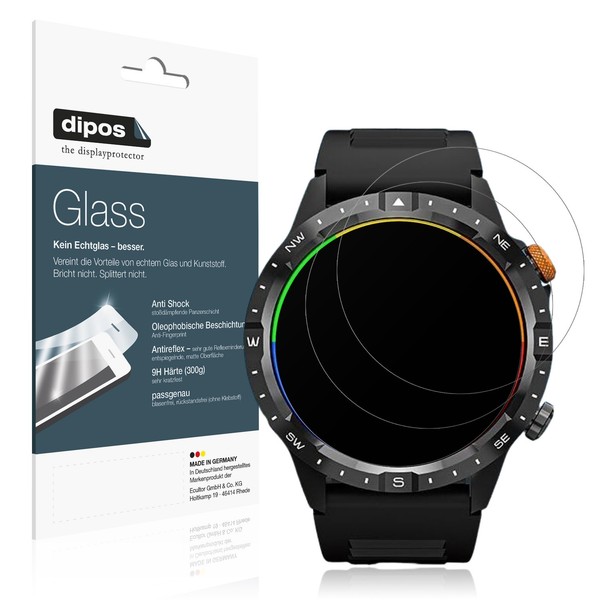 2X Schutzfolie FüR Banlvs Smartwatch 1.39 Zoll Matt - Anti-Shock 9H Folie Dipos-image
