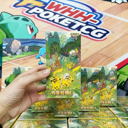 IN STOCK Pokemon Chinese 151 Gather Slim Sealed Booster Box 151C Collect 2 boxs - Picture 2 of 5