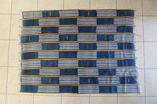 Altes Wickeltuch f&uuml;r Frauen gewebt Baule HM59 139x103cm Old Bauole Cloth Tissu