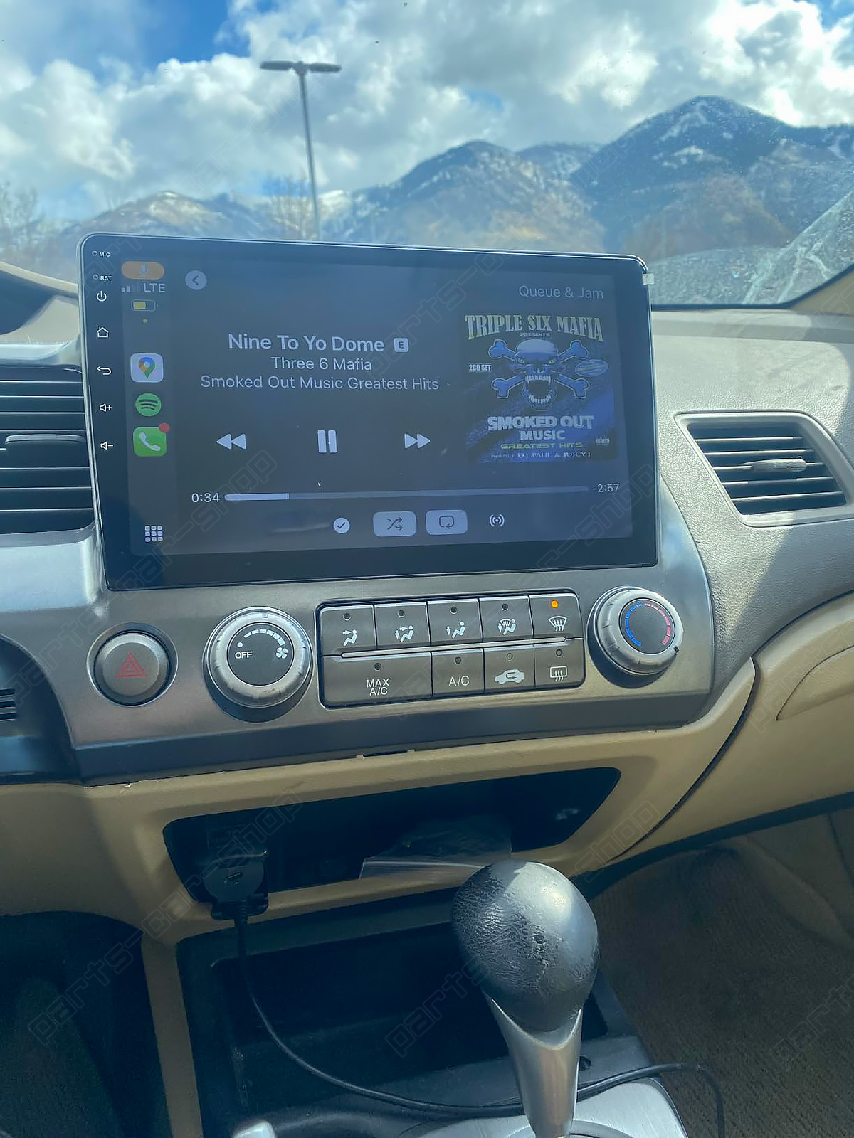 32G Android 15 CarPlay GPS Navi Car Stereo Radio For Honda Civic 2006-2011