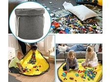 Cesto portagiochi pieghevole animali struttura 32x28 cm