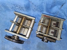 zwei 2-fach Drehkondensator 540 mit Seilrad Siemens & Telefunken