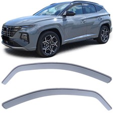 Wind Deflector Rain Repellent Windbreak Black Smoke for Hyundai Tucson NX4 2020-