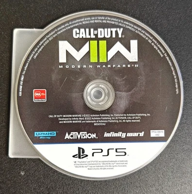 Call Of Duty Modern Warfare II 2 Playstation 5 PS5| Pre-owned | Loose Disc - image 1 of 2