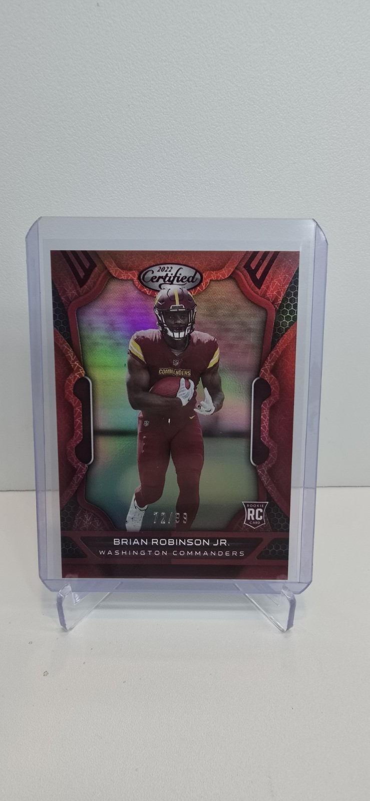 2022 Brian Robinson Jr Certified Red /99  RC  #123