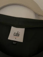 Cabi Complete Top Olive Green Size LARGE Fall 2024 Style #4742 NWOT