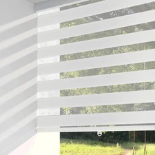Cordless Zebra Shades Roller Shades for Indoor Windows, Window Treatments Blinds