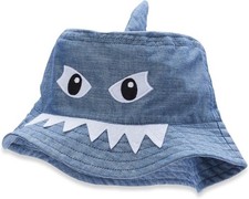 Wonder-Nation NWT Toddler Boy Chambray Denim Bucket Sun Hat One Size Fits Most