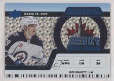 2022 Credentials Debut Ticket Access Horizontal Blue 23/99 Jeff Malott #151 t6a