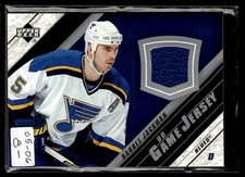 2005-06 Upper Deck UD Game Jerseys Series II Barret Jackman St. Louis Blues