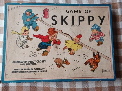 Vintage Game of  Skippy ~ Percy Crosby Milton Bradley ~ Rare and Complete ~ 1932
