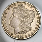 1891 S Morgan Silver Dollar - AU  !!
