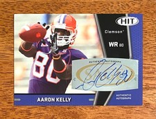 Aaron Kelly 2009 Sage Hit Rookie Autograph Atlanta Falcons