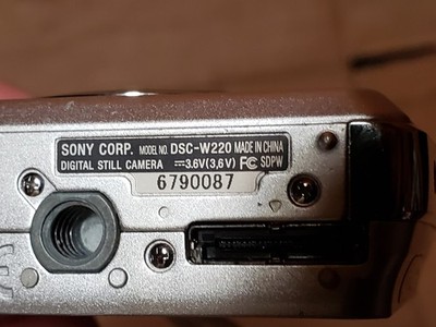 Sony Cyber-shot DSC-W220 12.1MP Digital Camera - Silver for sale