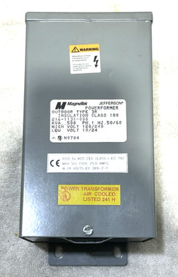 Jefferson Magnetek Powerformer 216-1131-000 Outdoor Type 3r Transformer 120/240