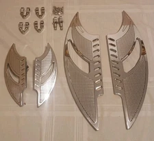 Chrome Driver/Passenger Floorboards for Harley Softtail Slim FLS 1980-2019