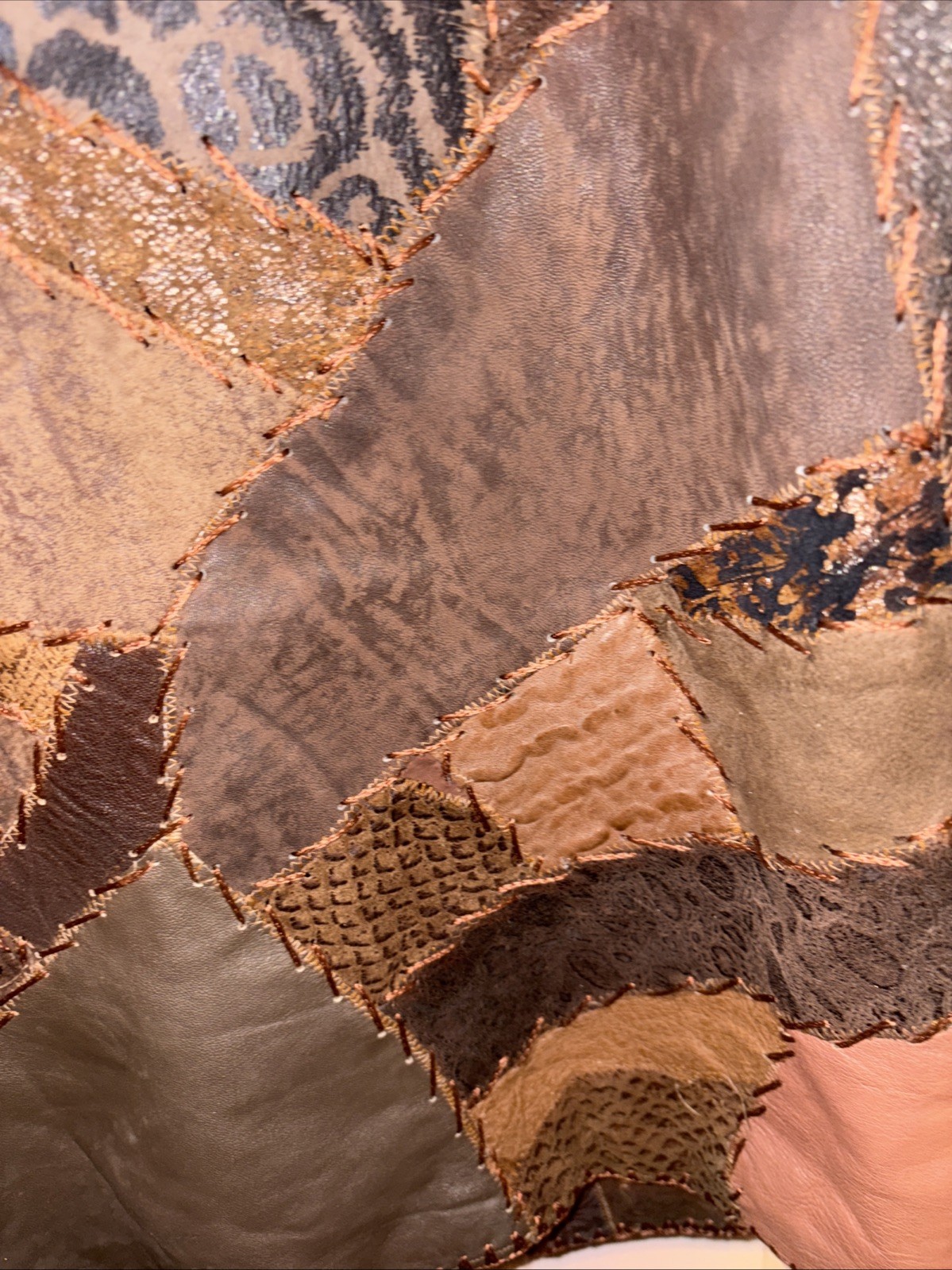 Vintage Cyrous Patchwork Boho Western Hippie US 1… - image 7