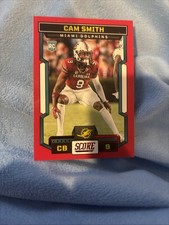 2023 Score Red #384 Cam Smith Rookie RC Miami Dolphins football card