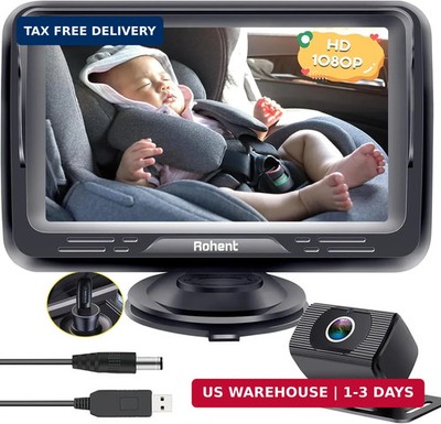 Rohent Car Camera for Baby USB: Plug and Play Easy to Install Crystal Night Visi
