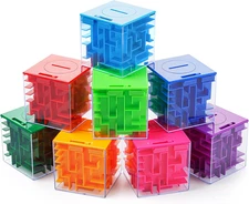 8 Pack Money Maze Puzzle Box for Cash Gift, Perfect Puzzle Money Holder and B...
