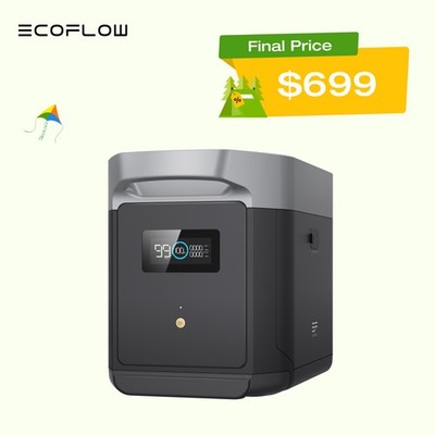 EcoFlow DELTA 2 Max Smart Generator Extra Battery 2048Wh for Outdoor, LFP