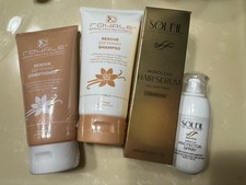 Soleil Moroccan Hair Serum Protector Spray, Royale Shampoo Conditioner