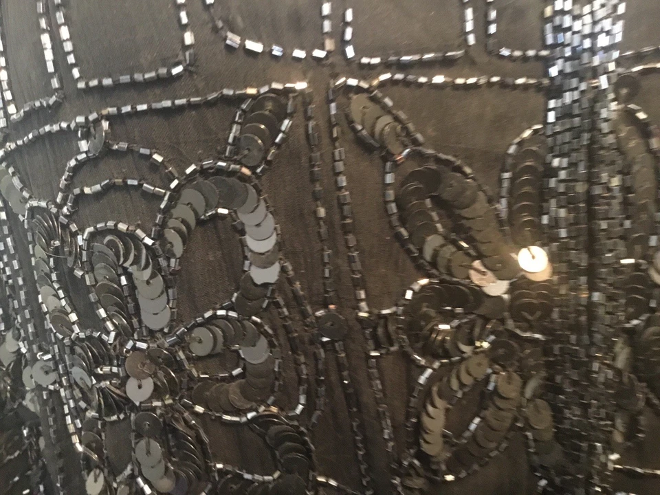 ¡Brila vintage! Chaleco largo con cuentas/top sin mangas grande para mujer  Foto 2 de 4