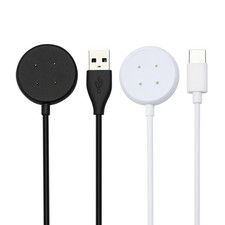 Compatible with Google Pixel Watch 3/Pixel Watch2 Chargers, 2 Black white