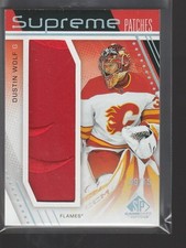 2023-24 UD SP Game Used - Supreme Patches Dustin Wolf 09/15!