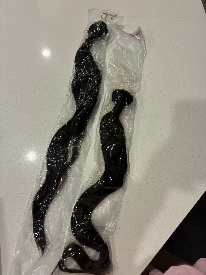 "Paquete virgen brasileño sin procesar de 26"" y 24""" Foto 2 de 3