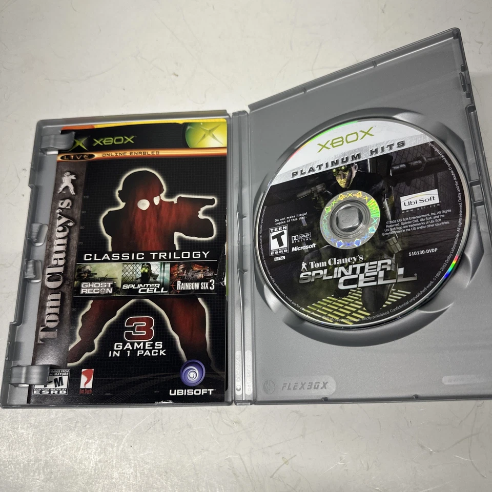 Original Xbox Tom Clancy’s Classic Trilogy Platinum Hits - CIB - Image 3 of 4