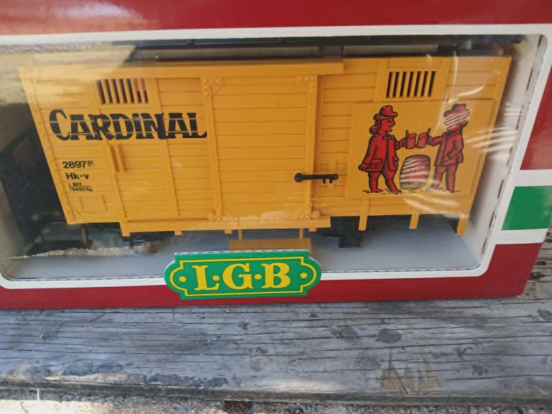LGB G Scale 4034 Cardinal Beer Boxcar Clean W/ Box & Parts  NIB