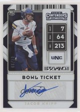 2020 Panini Contenders Draft Picks College Bowl Ticket /99 Jacob Knipp Auto 0jd0