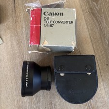 CANON C-8 TELE CONVERTER 1.4X 67 w/62-67mm adapter for CANON 814XL-S